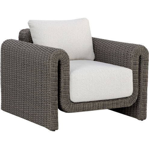 Tibi Grey / Louis Cream Outdoor Lounge Chair